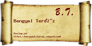 Bengyel Teréz névjegykártya